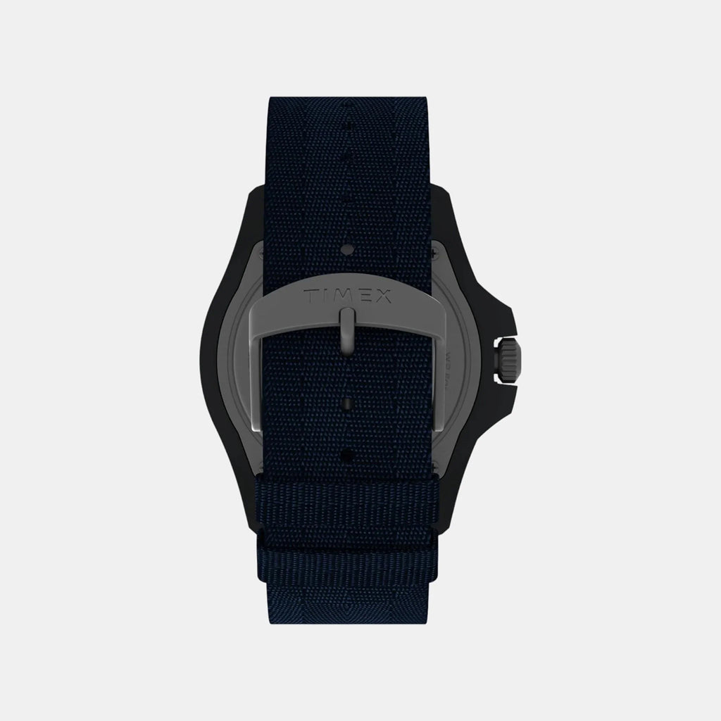 Men Quartz Blue Dial Analog Fabric Watch TW2V40300X6