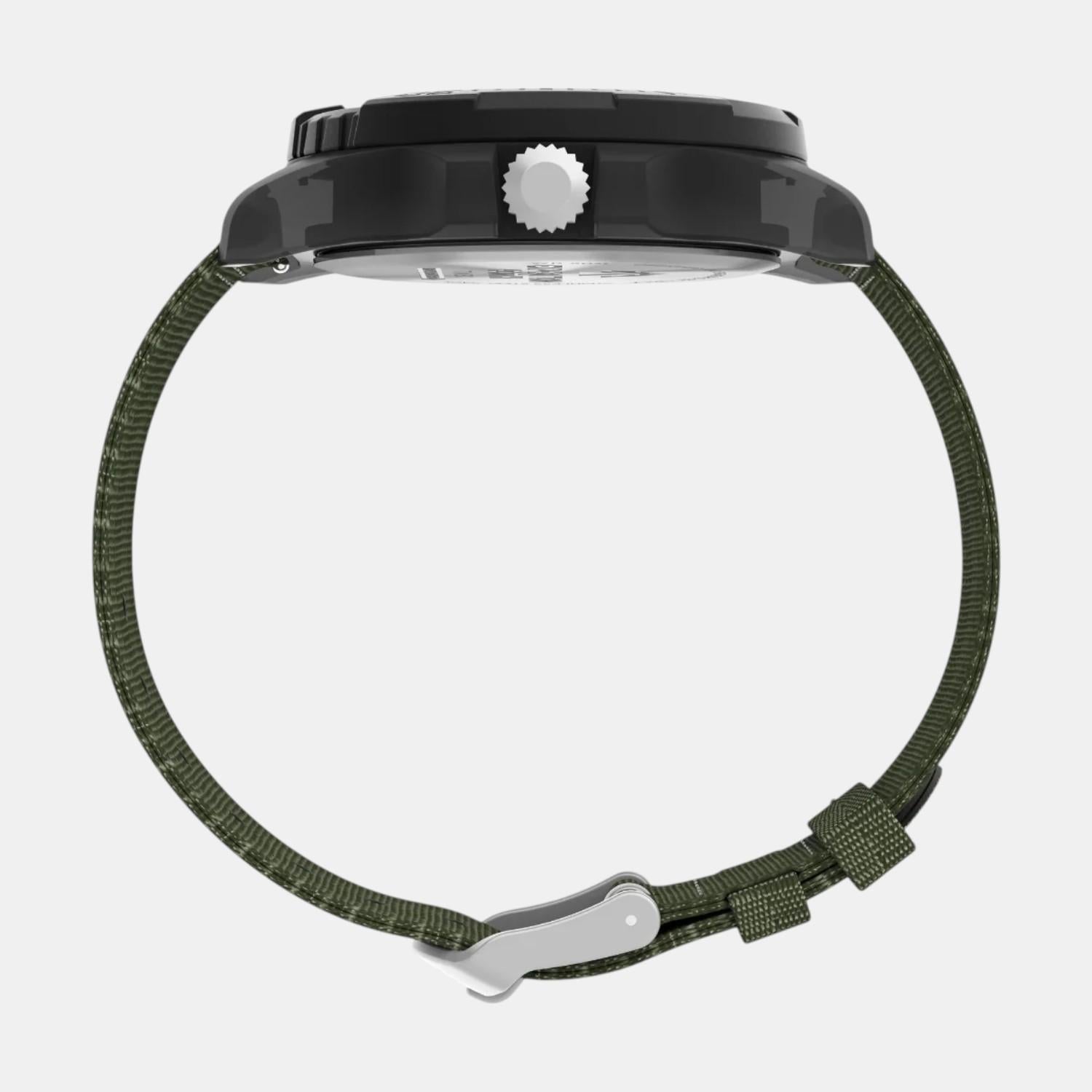 Men Quartz Green Dial Analog Plastic Watch TW2V40400X6