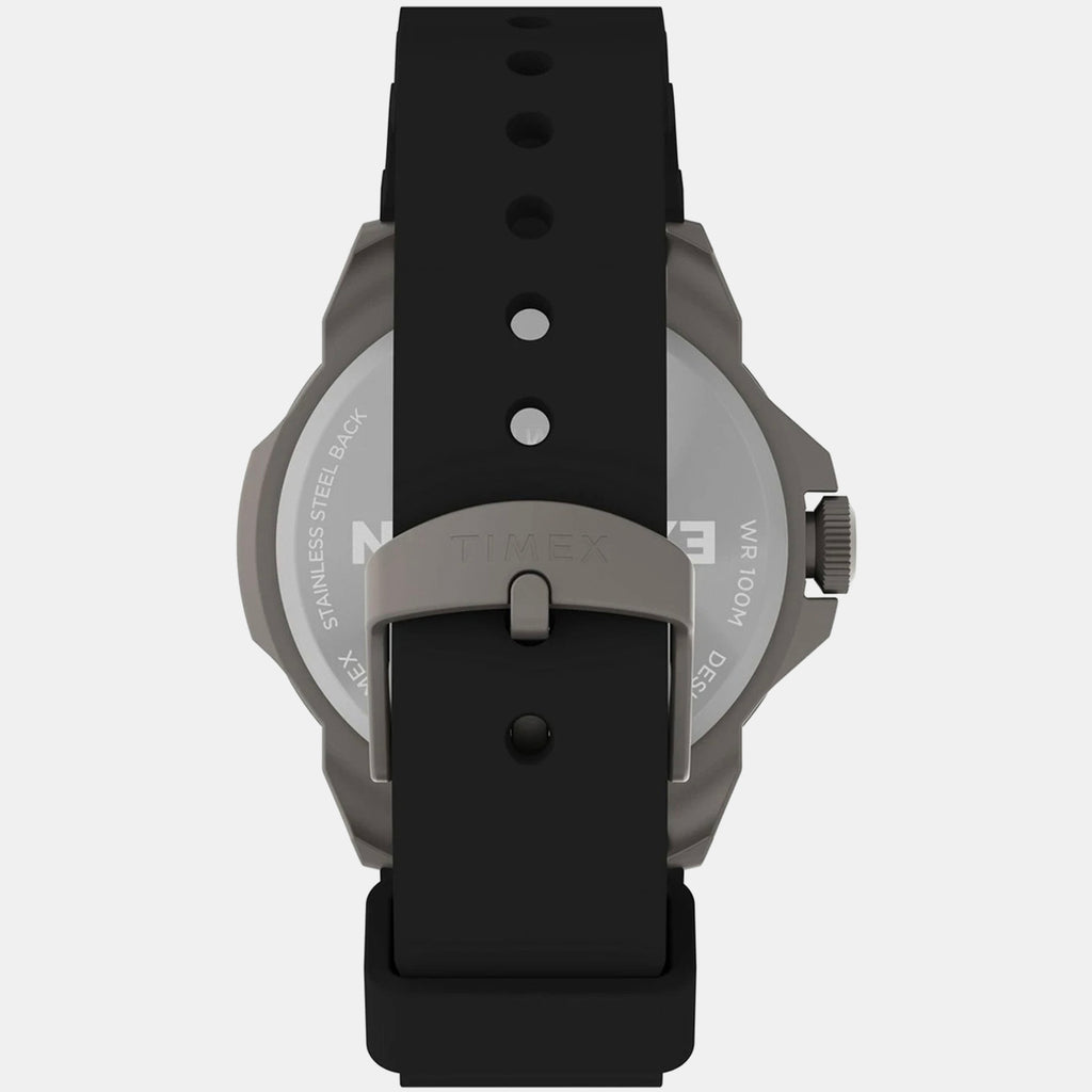 Men Quartz Black Dial Analog Silicone Watch TW2V40600X6