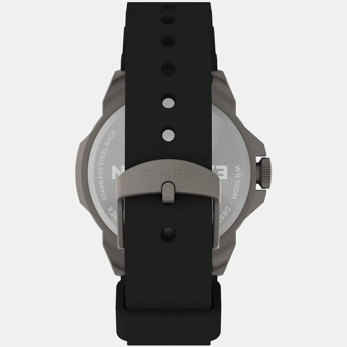 Expedition North Men Quartz Black Dial Analog Silicone Watch TW2V40600X6