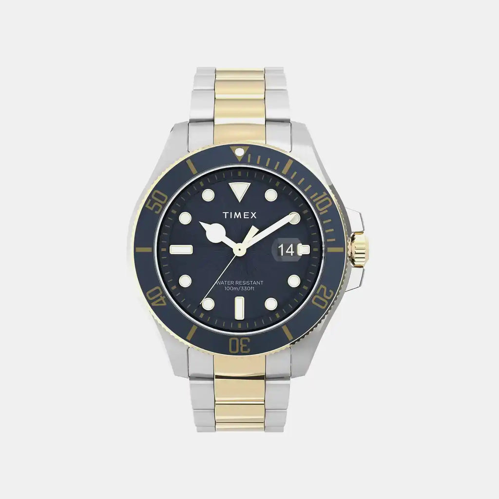 Men Quartz Blue Dial Analog Brass Watch TW2V42000UJ