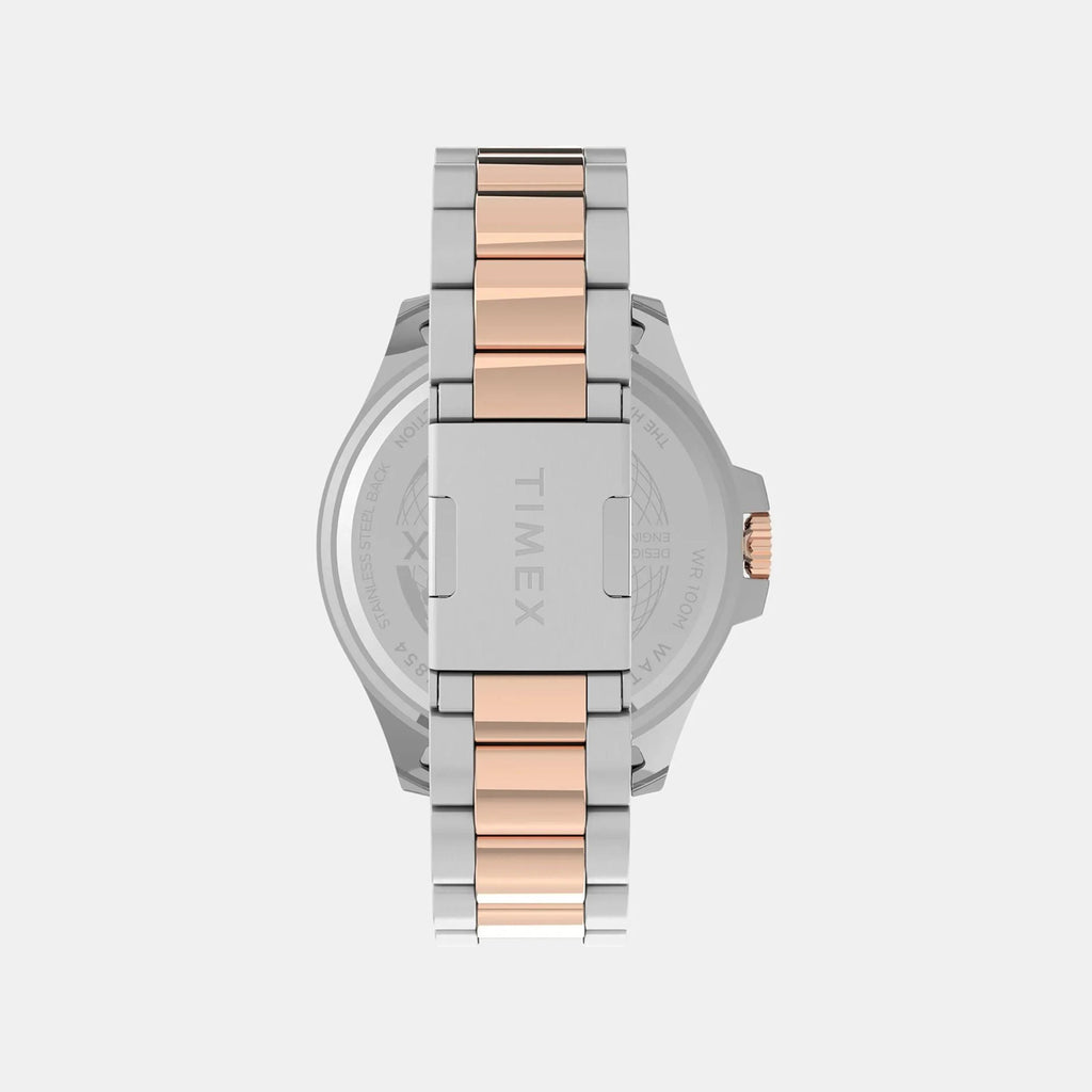 Men Quartz Black Dial Analog Stainless Steel Watch TW2V42100UJ