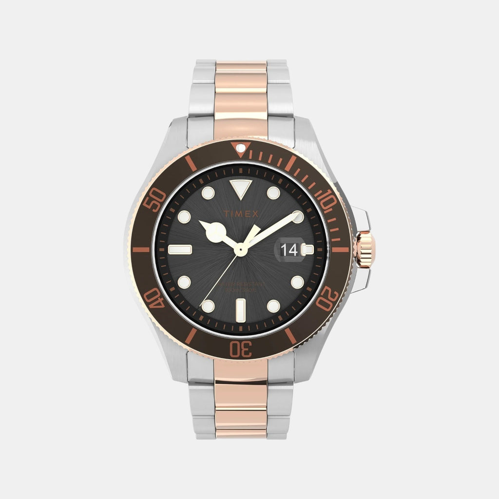 Men Quartz Black Dial Analog Stainless Steel Watch TW2V42100UJ