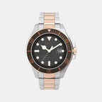 Men Quartz Black Dial Analog Stainless Steel Watch TW2V42100UJ