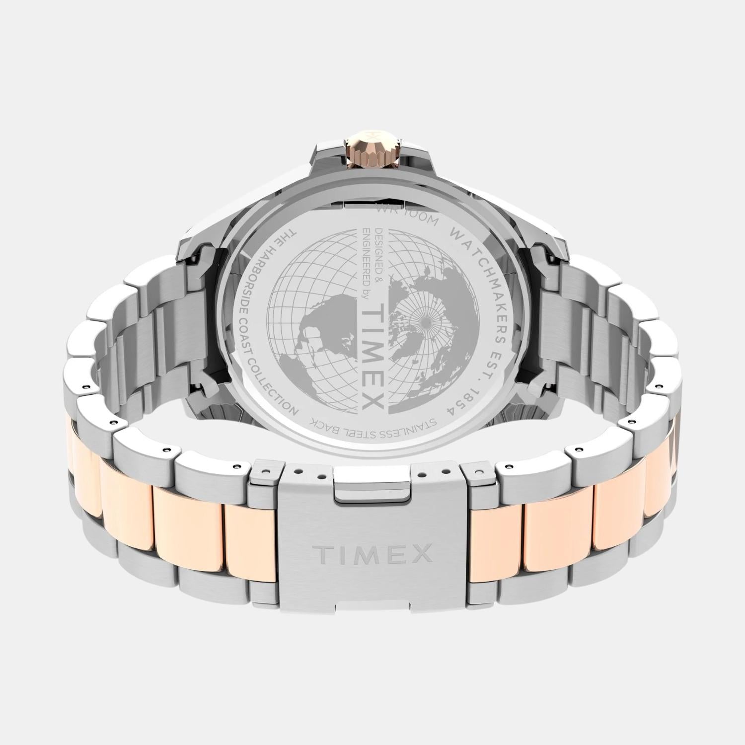 Men Quartz Black Dial Analog Stainless Steel Watch TW2V42100UJ