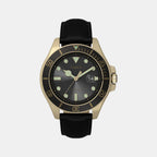 Men Quartz Black Dial Analog Leather Watch TW2V42200UJ