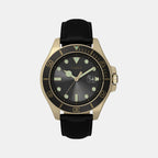 Men Quartz Black Dial Analog Leather Watch TW2V42200UJ