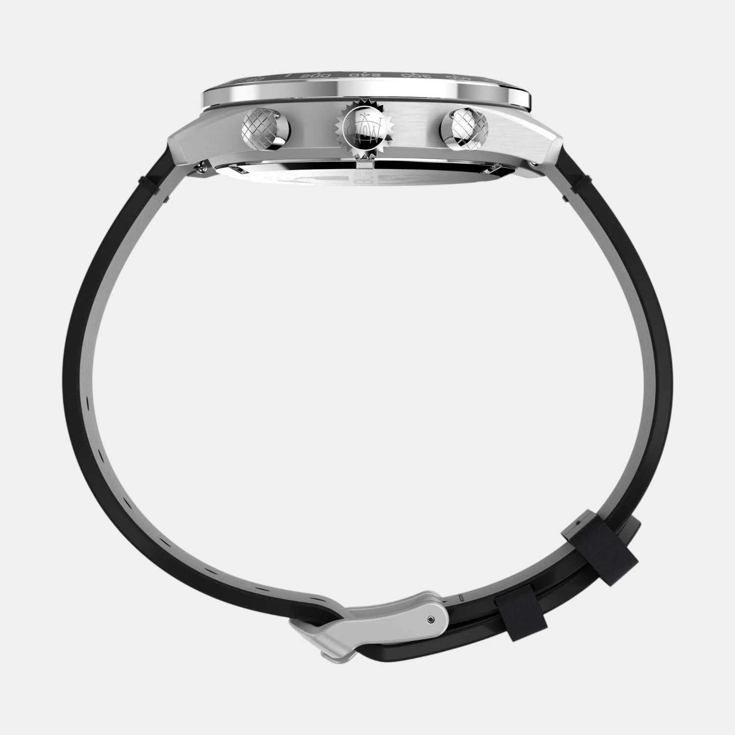 Men Quartz Blue Dial Analog Leather Watch TW2V42500UJ