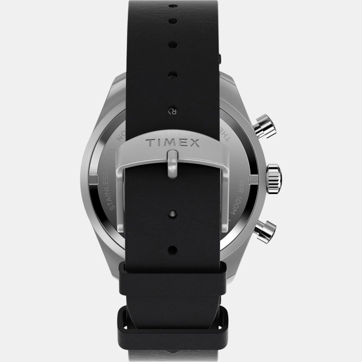 Men Quartz Blue Dial Analog Leather Watch TW2V42500UJ