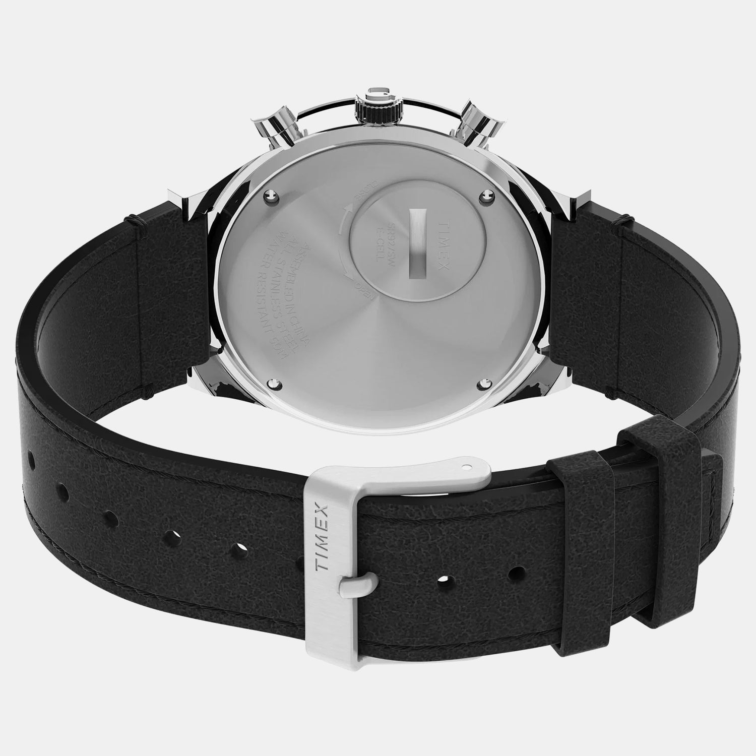 Men Quartz Black Dial Analog Leather Watch TW2V42700U9