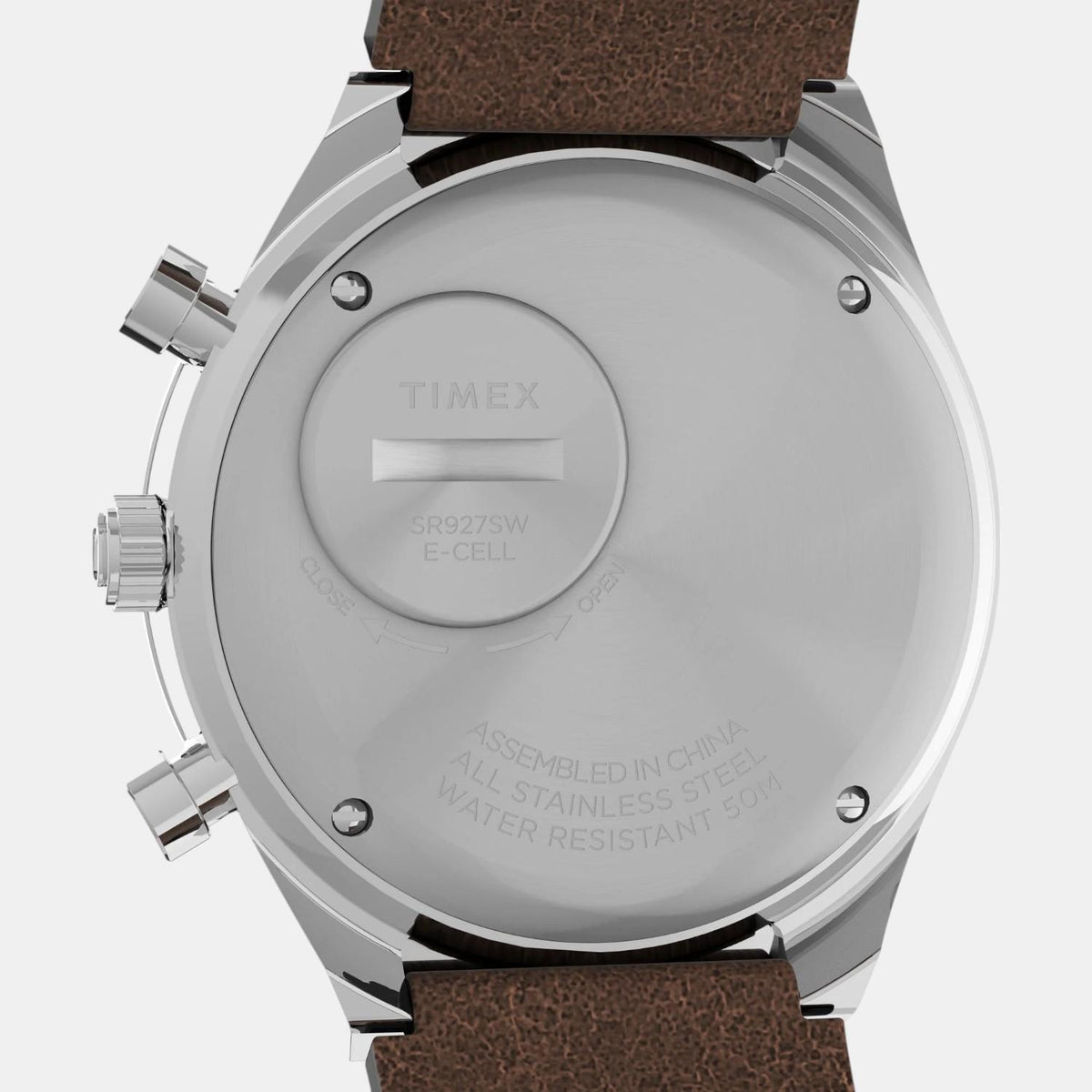 Men Quartz Cream Dial Analog Leather Watch TW2V42800U9