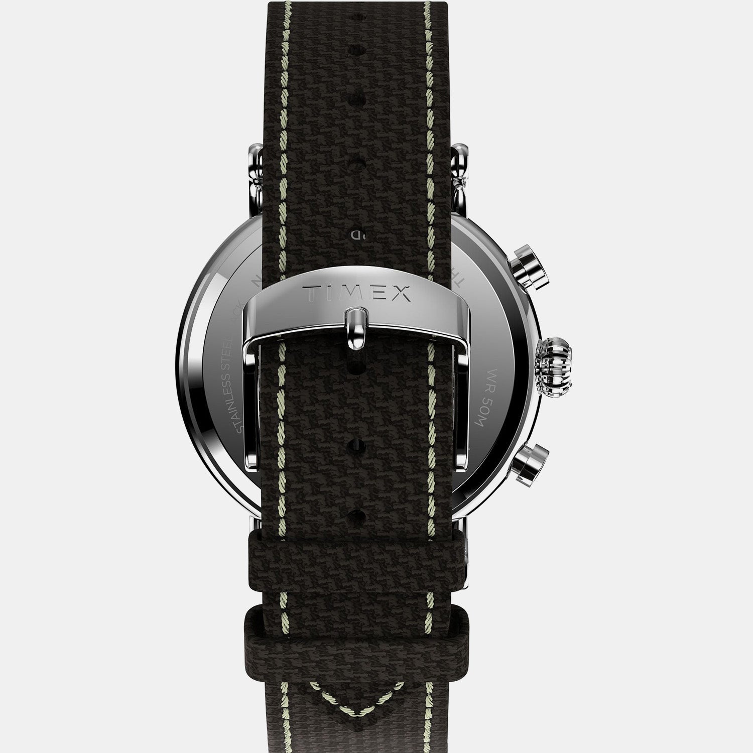 Waterbury Men Quartz Beige Dial Chronograph Fabric Watch TW2V43800UJ