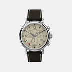 Waterbury Men Quartz Beige Dial Chronograph Fabric Watch TW2V43800UJ