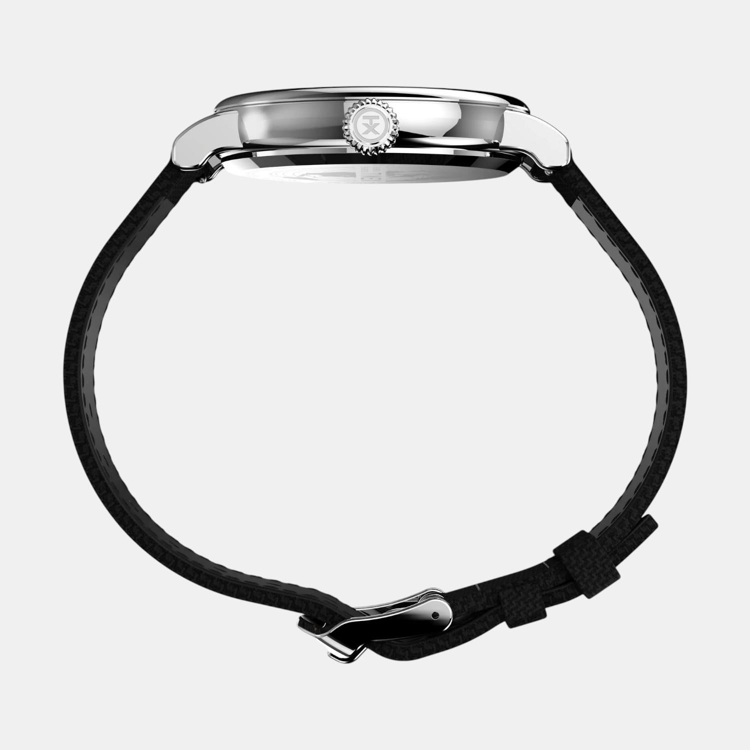 Men Quartz Black Dial Analog Fabric Watch TW2V44000UJ