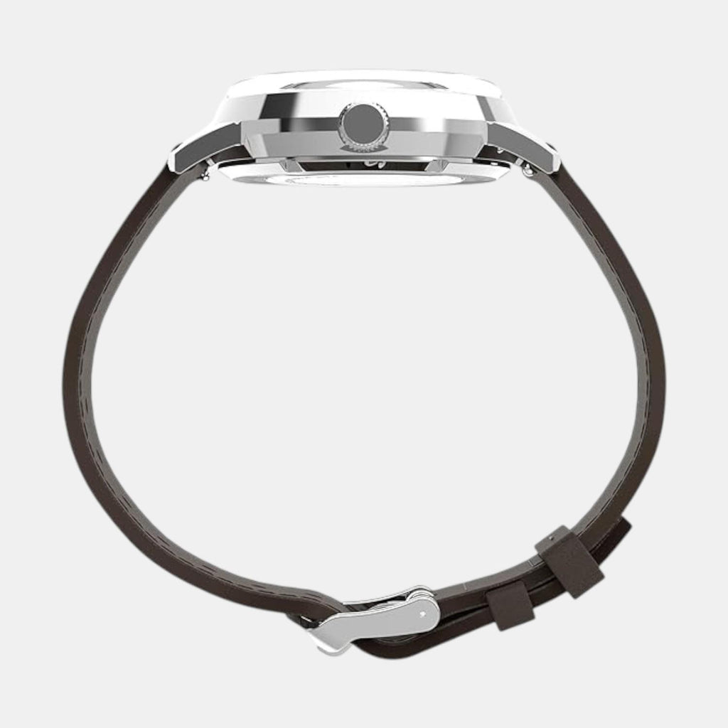 Men Automatic Blue Dial Analog Leather Watch TW2V44500U9