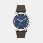 Men Automatic Blue Dial Analog Leather Watch TW2V44500U9