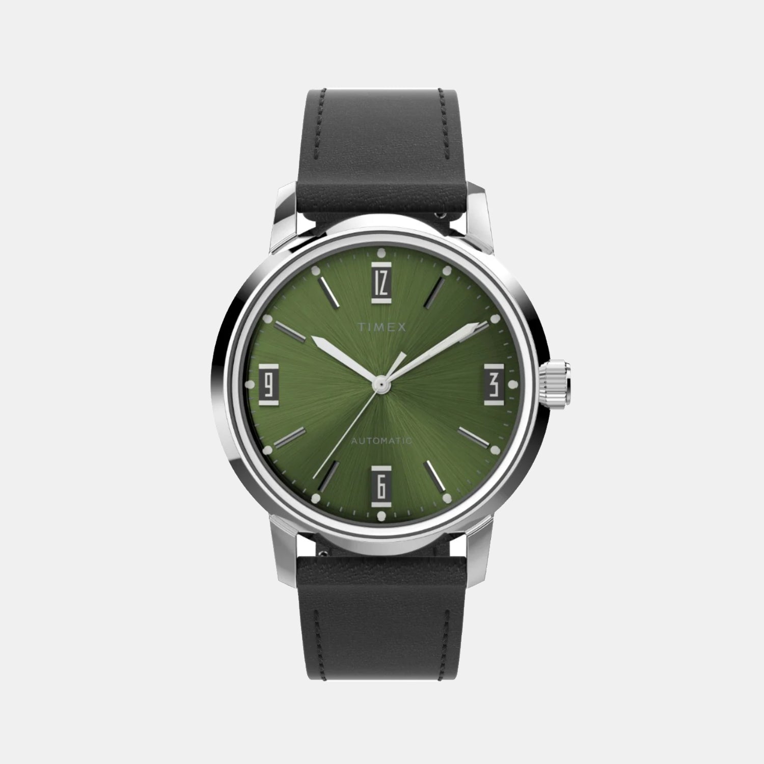Marlin Men Automatic Green Dial Analog Leather Watch TW2V44600U9