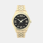 Women Quartz Black Dial Analog Stainless Steel Watch TW2V45700UJ