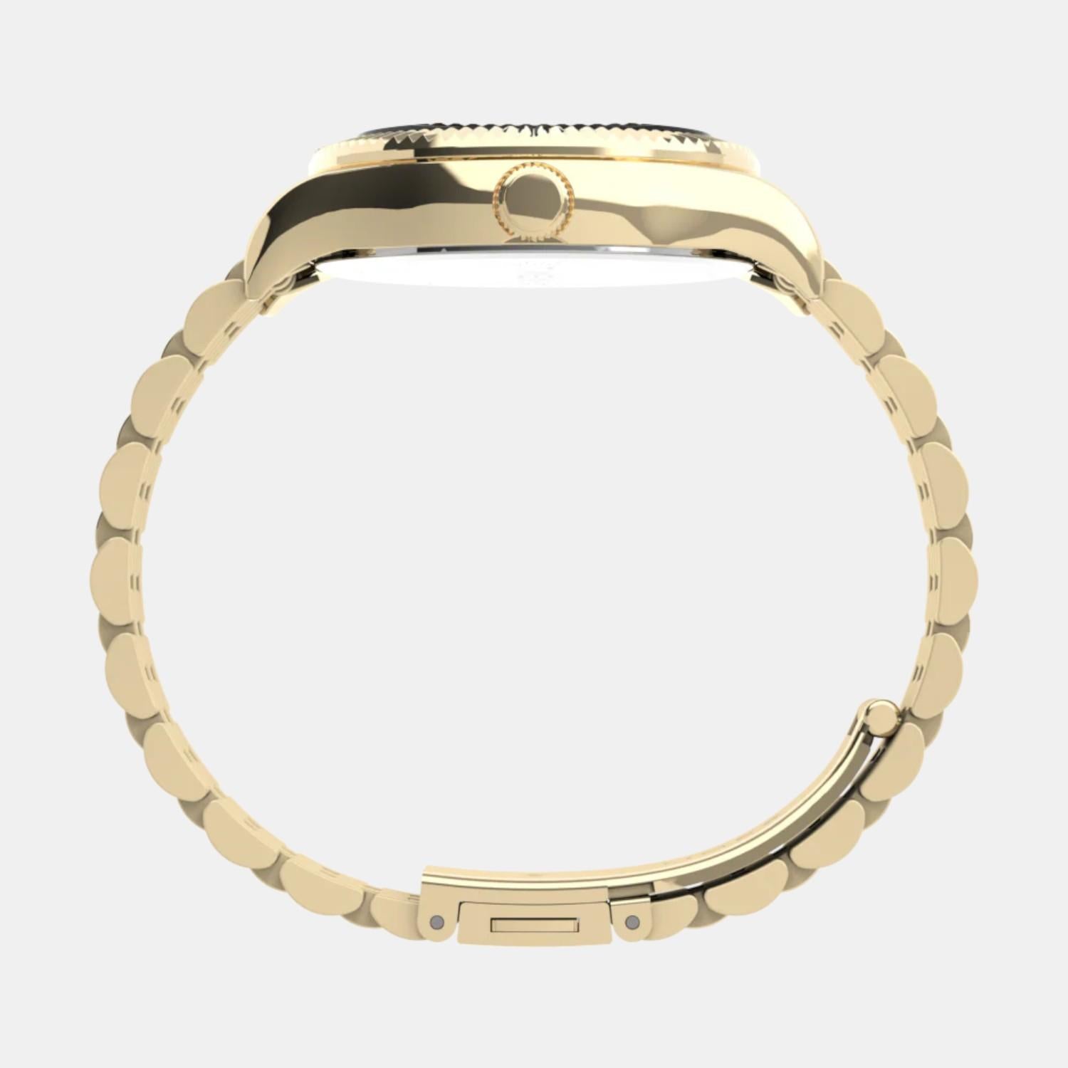 Women Quartz Black Dial Analog Stainless Steel Watch TW2V45700UJ