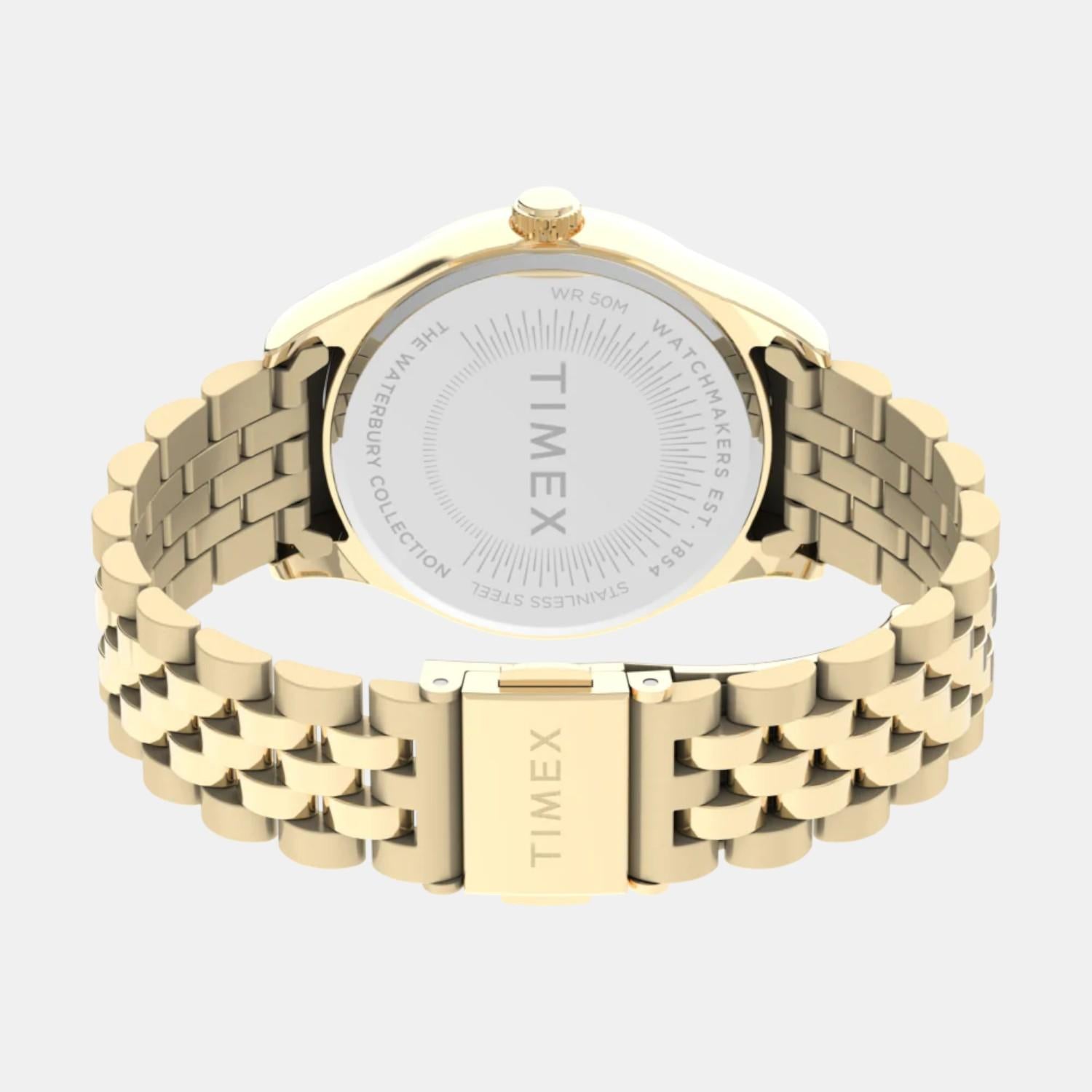 Women Quartz Black Dial Analog Stainless Steel Watch TW2V45700UJ