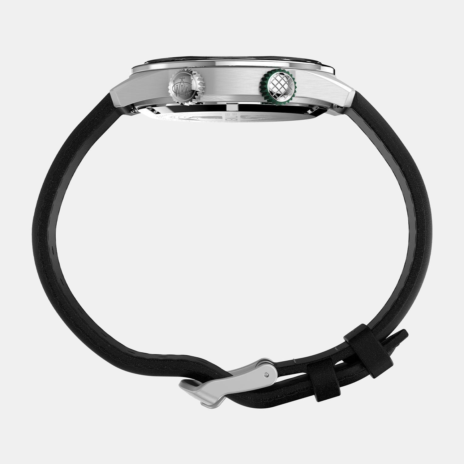 Timex Leather Black watch