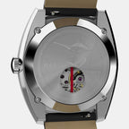 Men Quartz Black Dial Analog Leather Watch TW2V62100U9