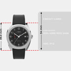 Men Quartz Black Dial Analog Leather Watch TW2V62100U9
