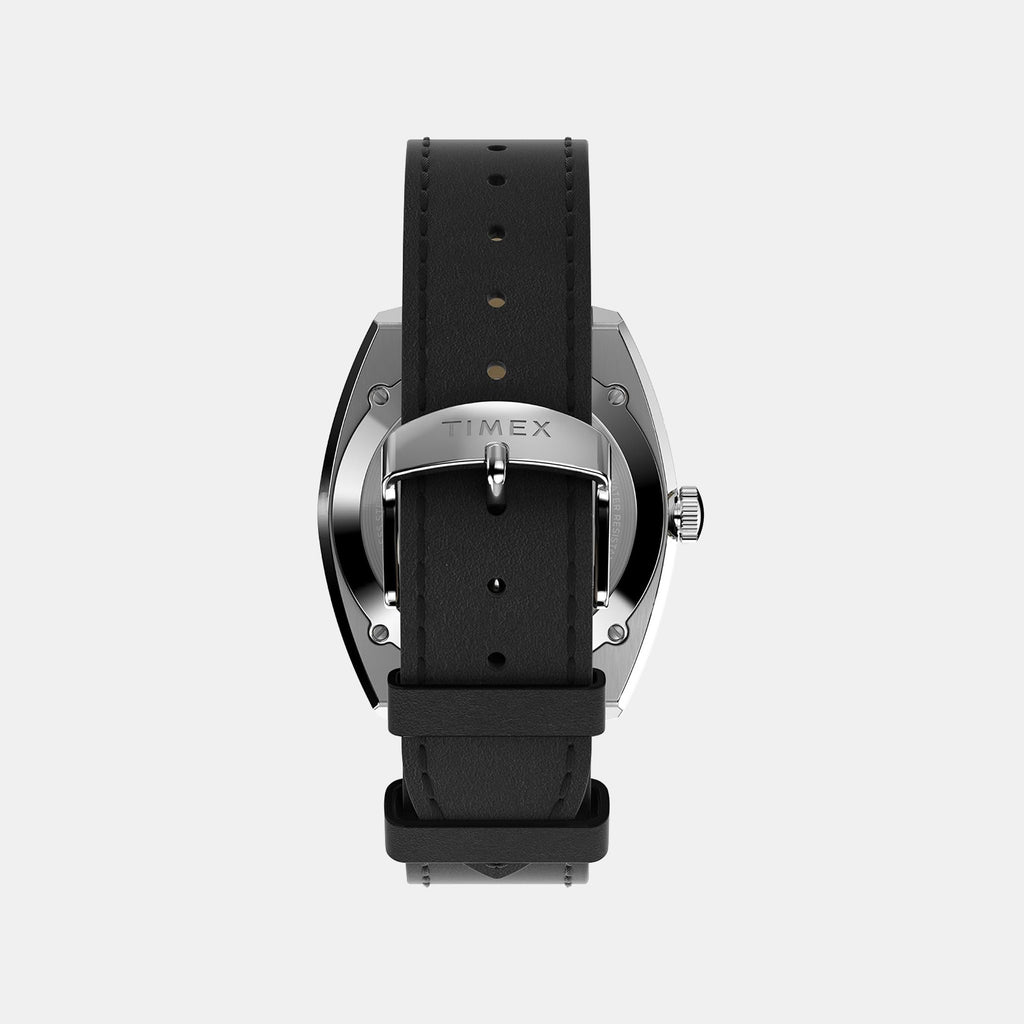 Men Quartz Black Dial Analog Leather Watch TW2V62100U9