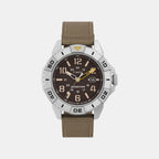 Men Quartz Brown Dial Analog Fabric Watch TW2V62400X6