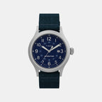 Men Quartz Blue Dial Analog Plastic Watch TW2V65600X6