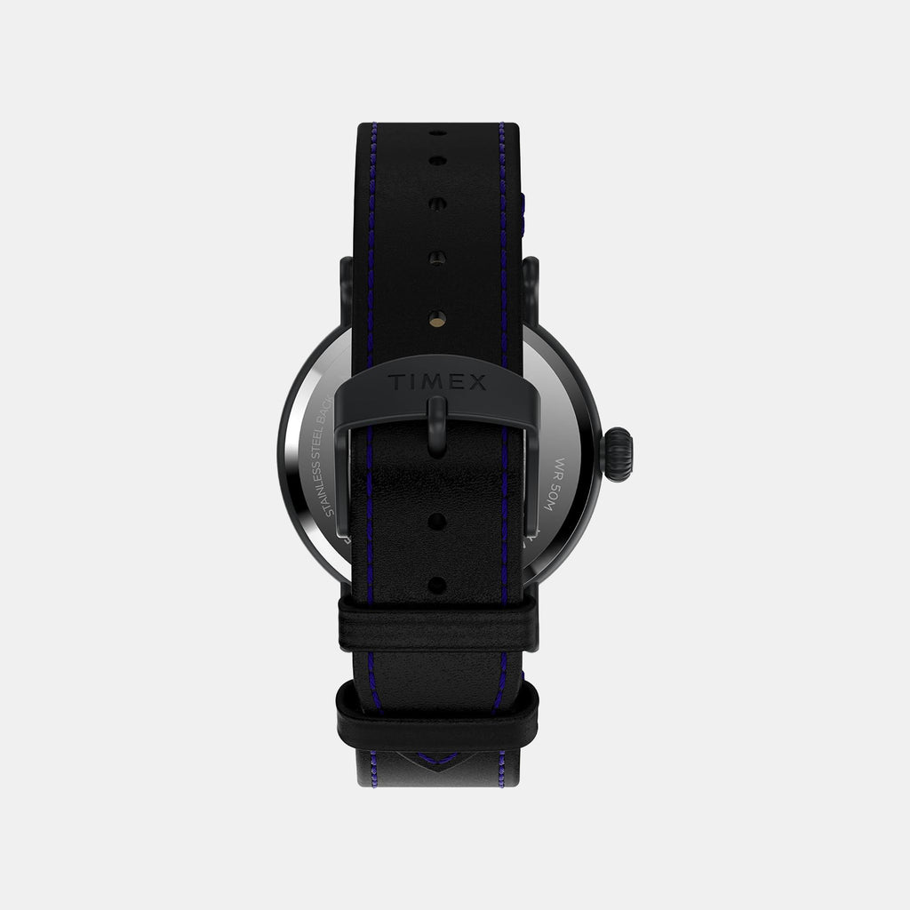 Men Quartz Black Dial Analog Leather Watch TW2V67600UJ