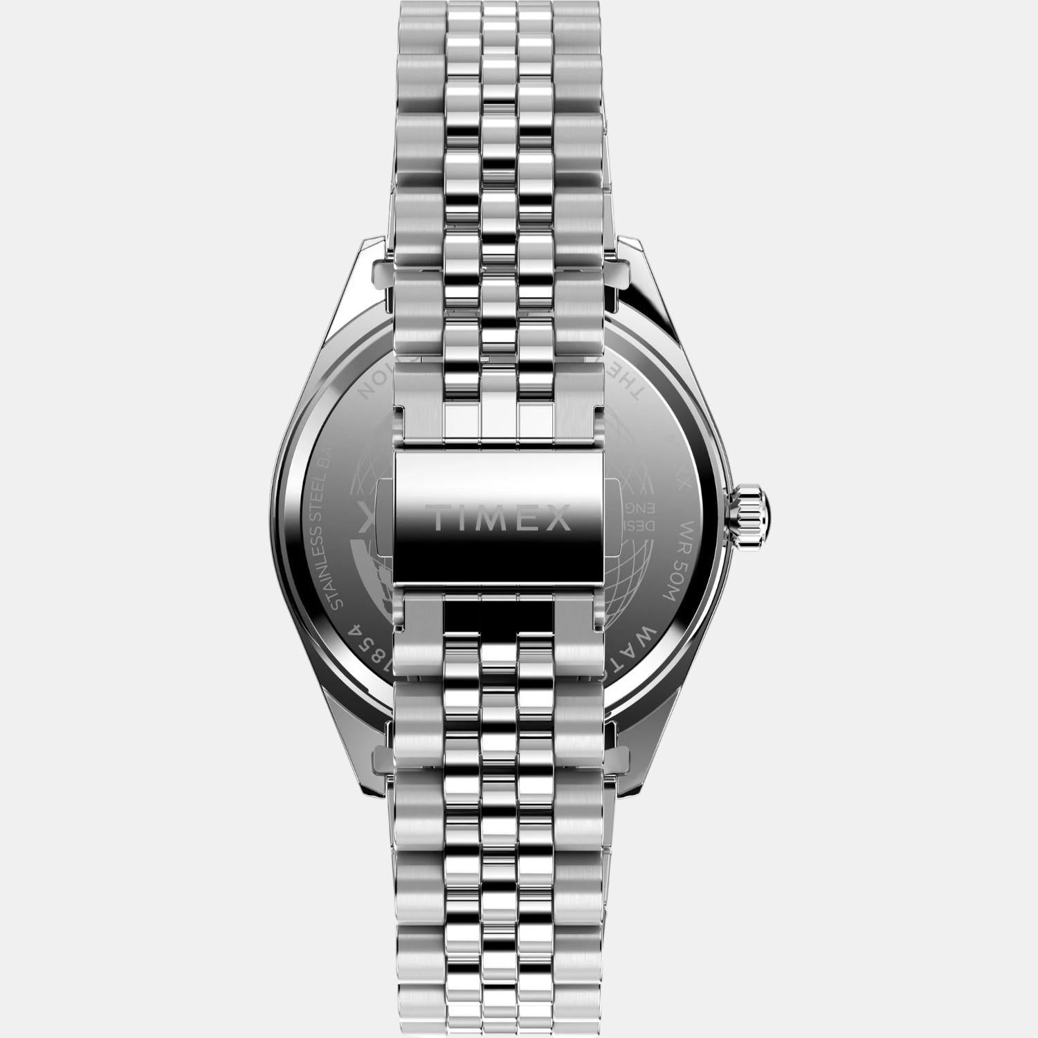 Men Quartz Green Dial Analog Stainless Steel Watch TW2V68000UJ