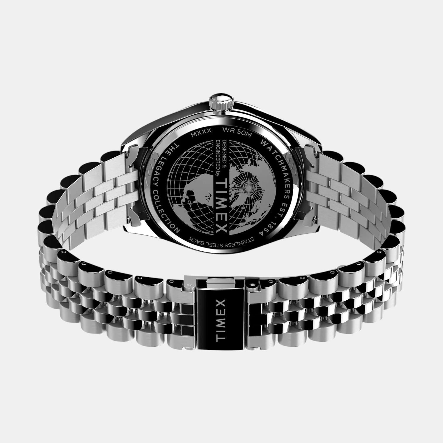 Men Quartz Green Dial Analog Stainless Steel Watch TW2V68000UJ