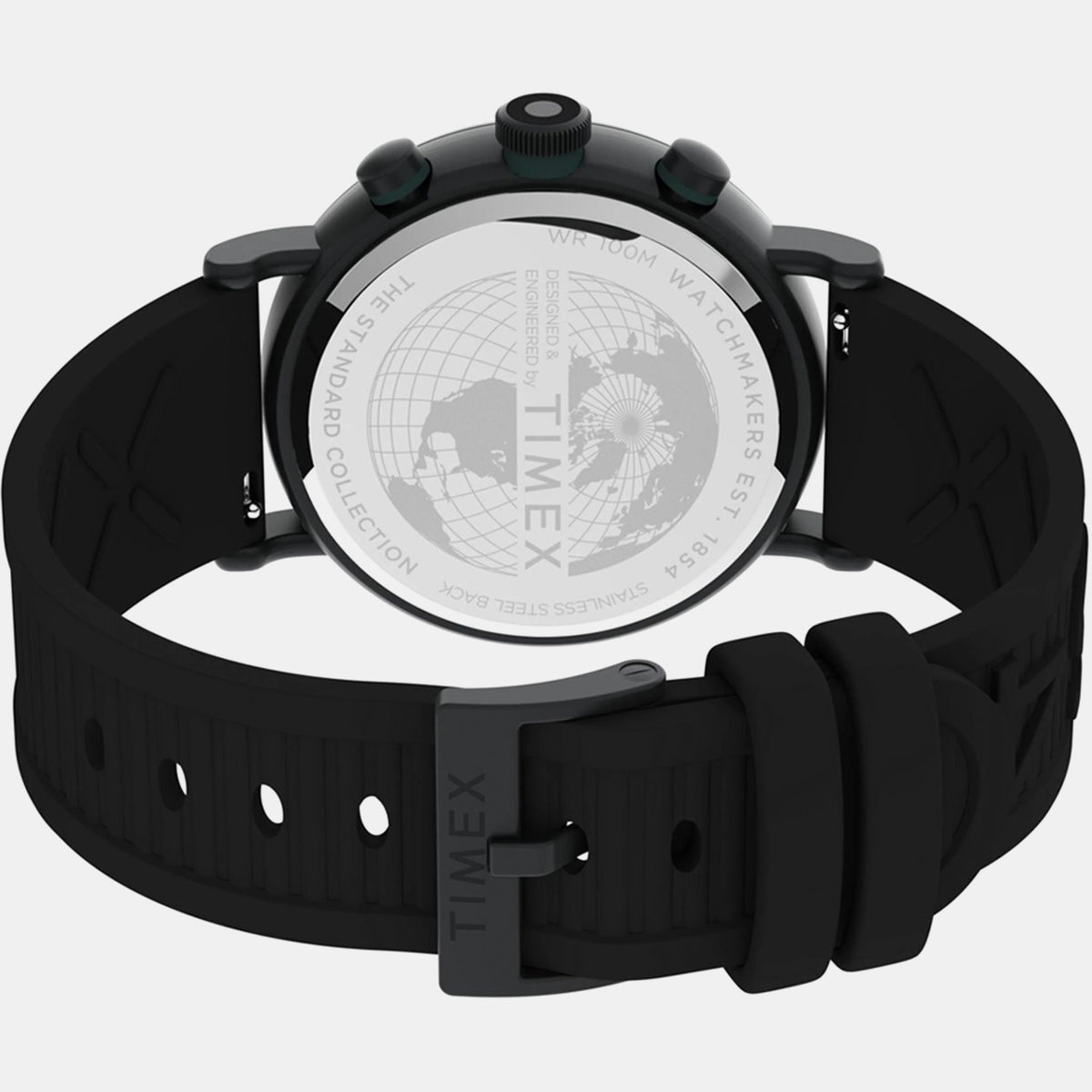 Waterbury Men Quartz Black Dial Chronograph Resin Watch TW2V71900UJ