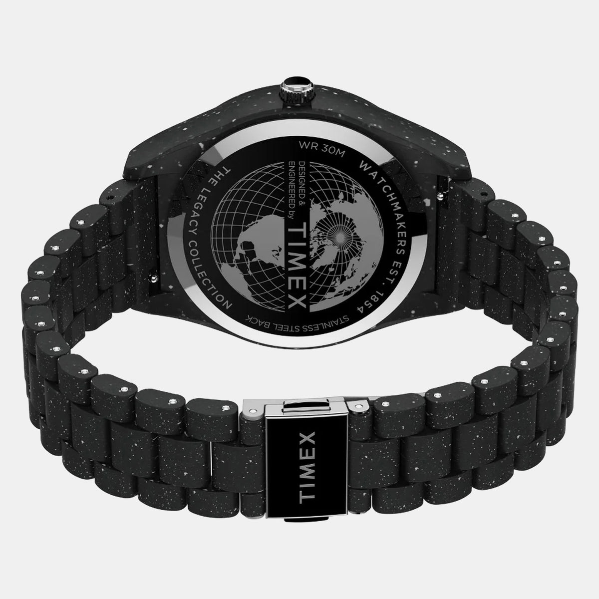 Legacy Men Quartz Black Dial Analog Plastic Watch TW2V77000X6