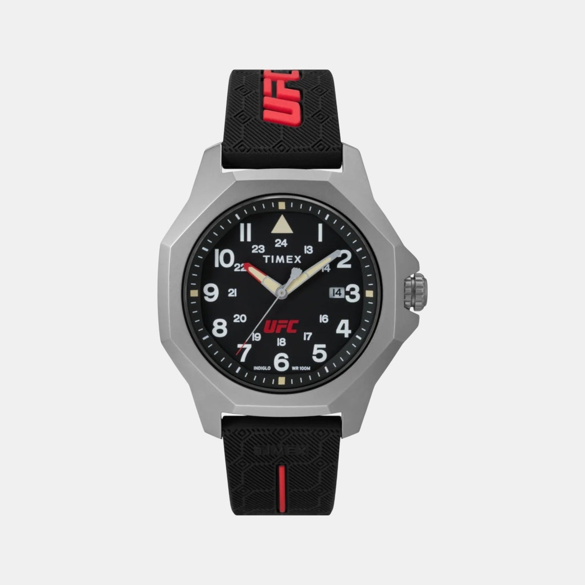 Men Quartz Black Dial Analog Silicone Watch TW2V85400X6