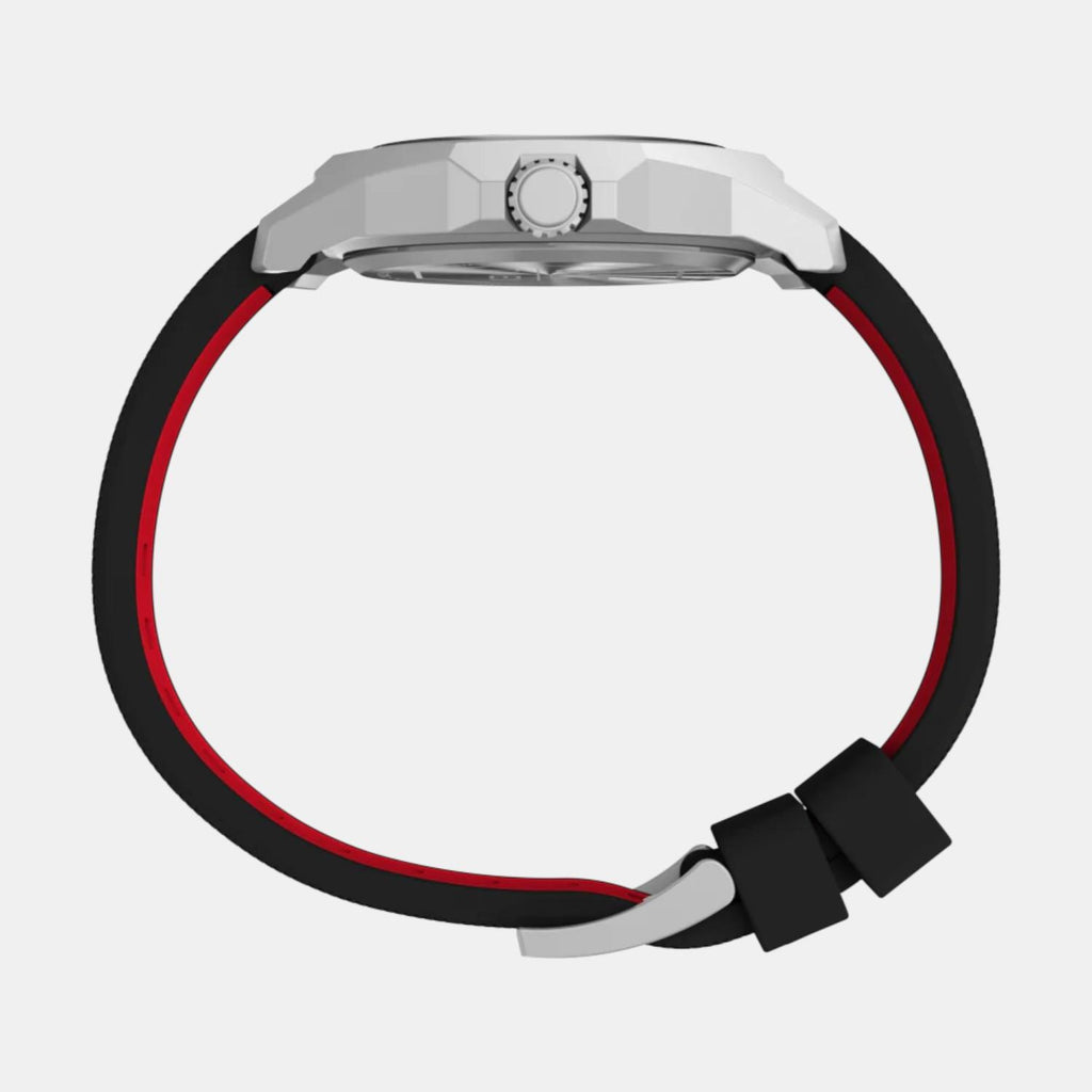 Men Quartz Black Dial Analog Silicone Watch TW2V85400X6