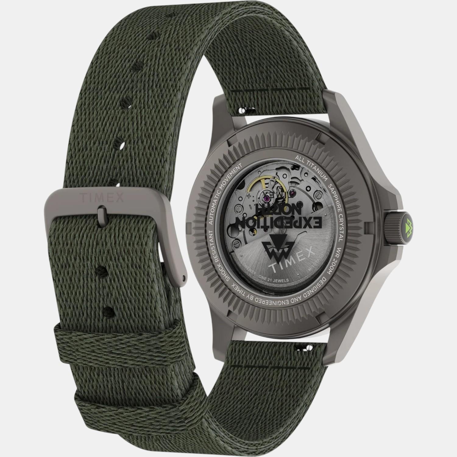 Men Automatic Grey Dial Analog Plastic Watch TW2V95300X6