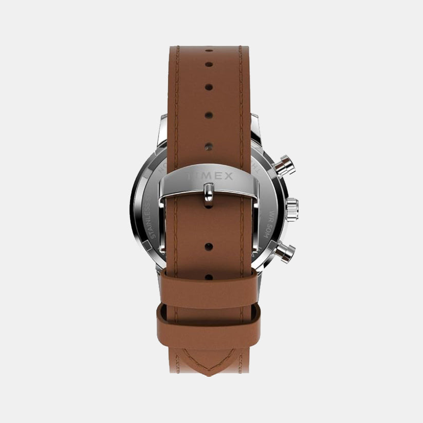 Marlin Men Quartz Green Dial Chronograph Leather Watch TW2W10100UJ