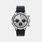 Men Quartz Silver Dial Chronograph Leather Watch TW2W10300UJ