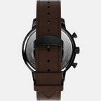 Men Quartz Black Dial Analog Leather Watch TW2W13200UJ