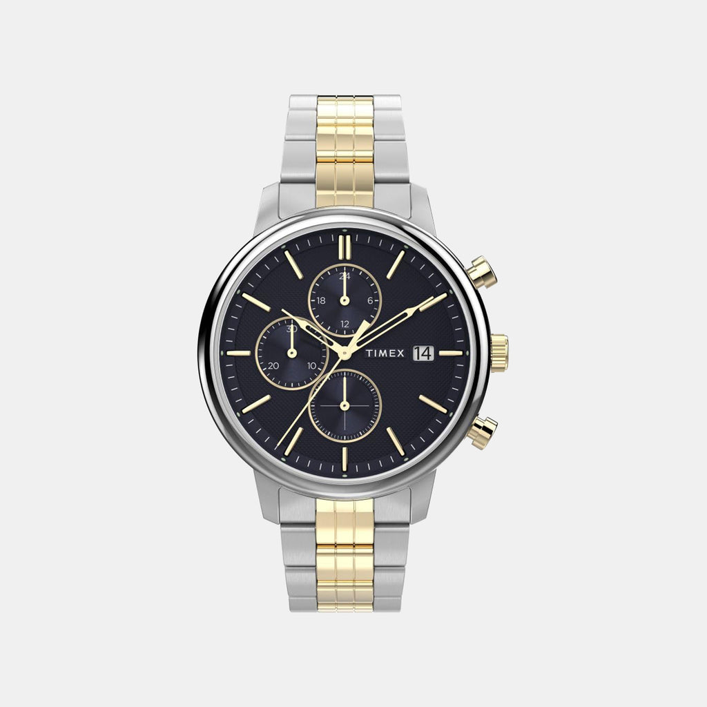 Men Quartz Blue Dial Multi-Function Steel Watch TW2W13300UJ