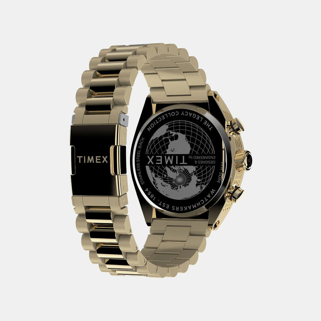 Men Quartz Black Dial Analog Stainless Steel Watch TW2W22100UJ