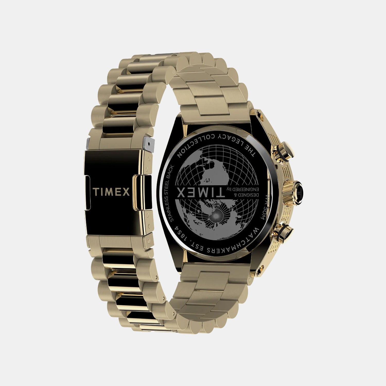 Men Quartz Black Dial Analog Stainless Steel Watch TW2W22100UJ