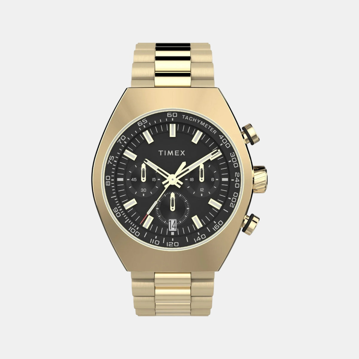 Men Quartz Black Dial Chronograph Stainless Steel Watch TW2W22100UJ