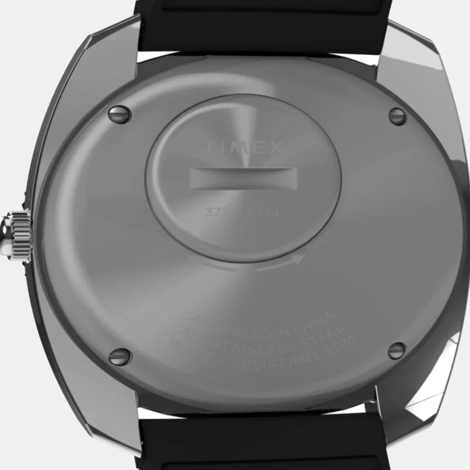 Q Timex Men Quartz Black Dial Analog Rubber Watch TW2W22400U9
