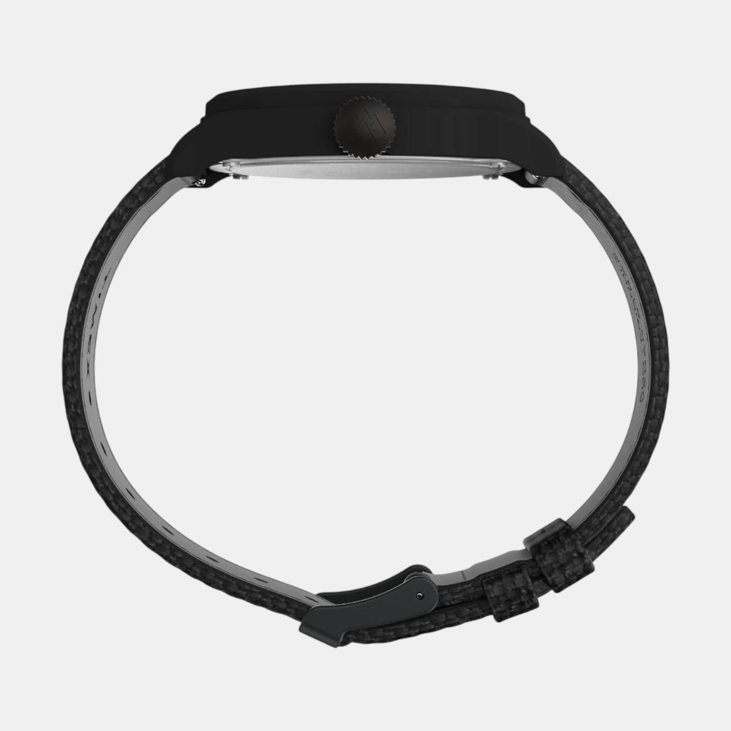 Men Quartz Black Dial Analog Resin Watch TW2W23400X6