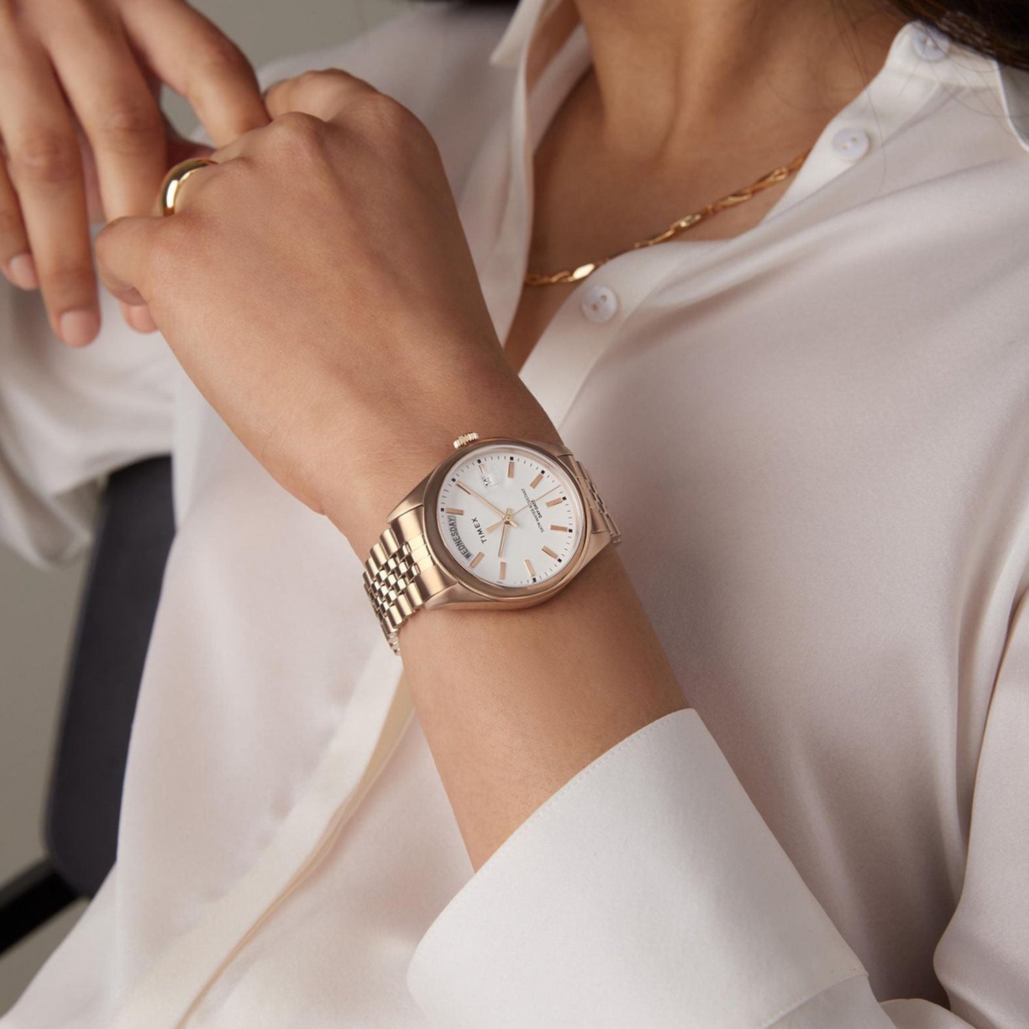 Women Quartz White Dial Analog Stainless Steel Watch TW2W32200UJ