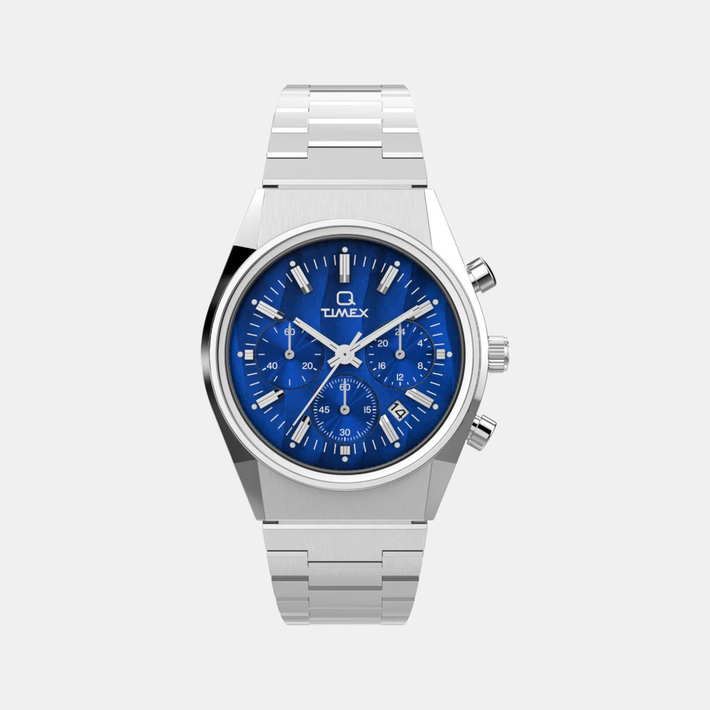 Men Quartz Blue Dial Analog Stainless Steel Watch TW2W33700UJ