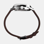 Men Automatic Brown Dial Analog Leather Watch TW2W33800U9